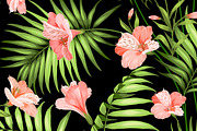 Seamless pattern of tropic flowers., a Pattern Graphic by Kotkoa (Thumbnail 5 of 7)