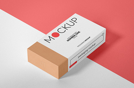 Box With Paper Cover Mockup, a Packaging Mockup by Designer Dude