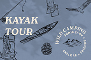 Outdoor Camping vector Illustrations, a Decorative Illustration by dicreate (Thumbnail 9 of 16)