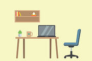 23 Essential Workplace Furniture Set, an Object Illustration by jongcreative (Thumbnail 4 of 5)