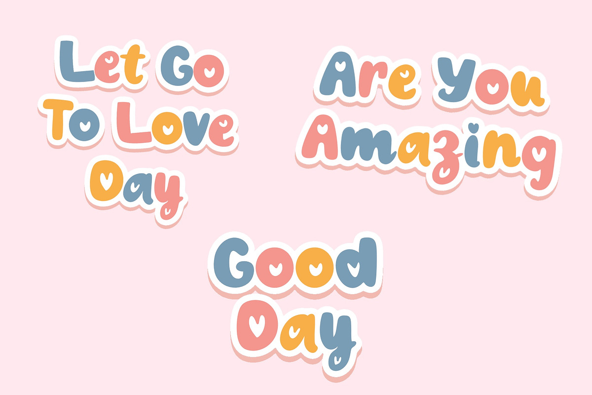 Love All Font, a Handwritten Font by MyFontsShop (Photo 2 of 5)