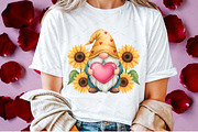 Happy Valentines Gnome with Sunflowe, a Graphic by Libby Wishes (Thumbnail 5 of 7)