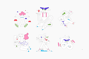 Pew-Pew! Illustration Kit, a Templates & Theme by ls-illustrations (Thumbnail 6 of 6)