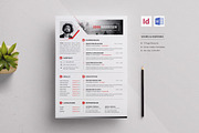 Modern Resume | InDesign& Word, a Resume Template by Creativity-Design (Thumbnail 1 of 4)