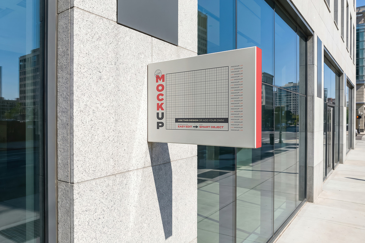 Signs Outside Storefront Mockups, an Advertising Mockup by Luuqas Design (Photo 5 of 9)