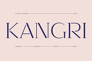 Kangri: Unique Elegant Stencil Serif, a Serif Font by Studio Aurora (Thumbnail 1 of 8)
