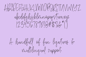 Amethyst A Signature Font