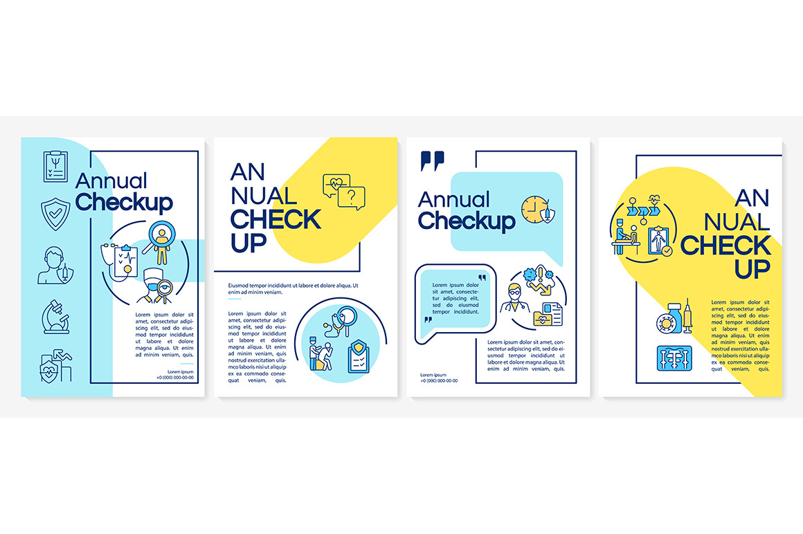 Annual checkup brochure template, a Brochure Template by IMG Visuals