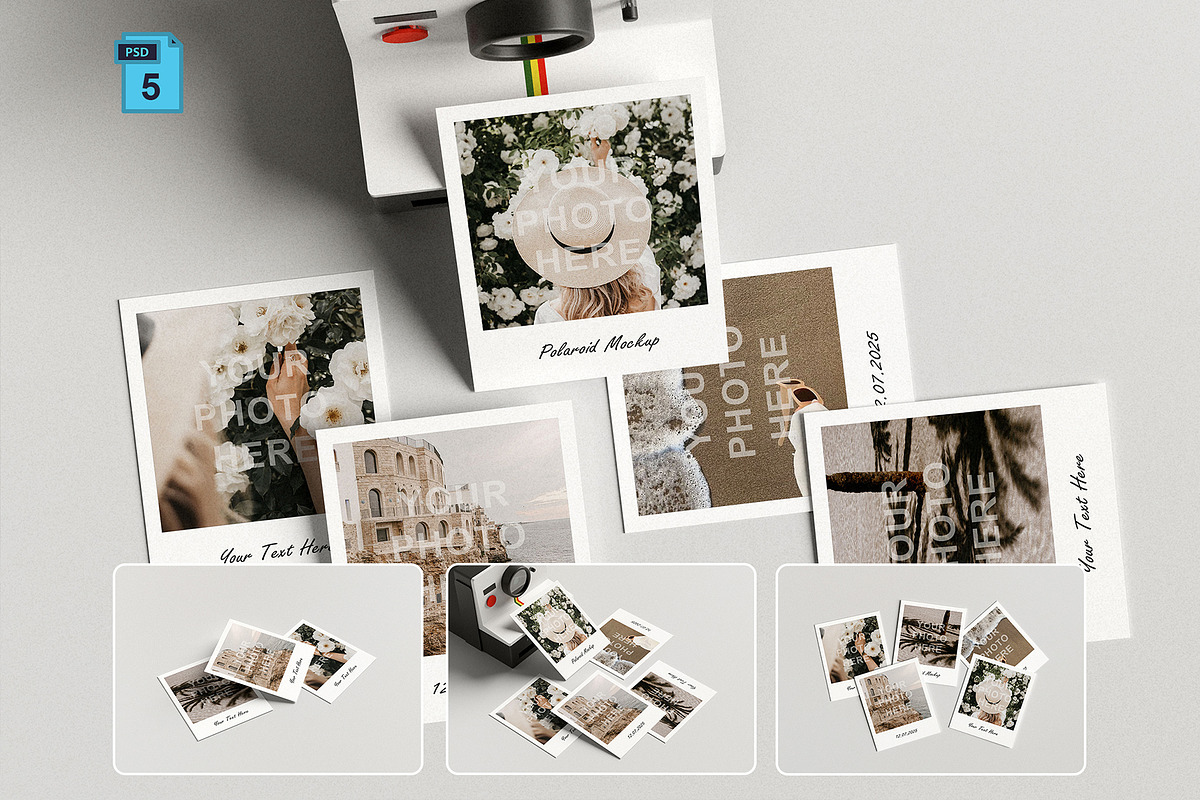 Polaroid Mockup, a Product Mockup by Momogi (Photo 1 of 8)