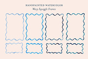 Watercolor Squiggle Wavy Frame, a Decorative Illustration by Lavender And Sea (Thumbnail 1 of 6)