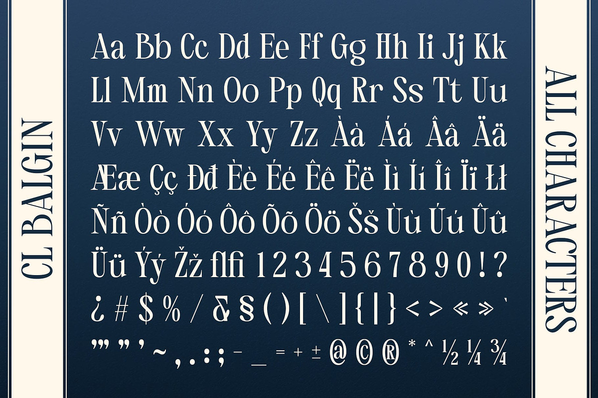 CS Balgin – Classic Font, a Serif Font by Craft Supply Co. (Photo 8 of 8)
