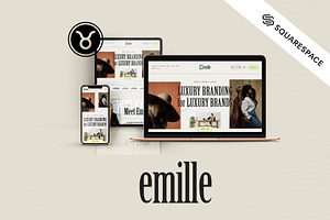 Emille Squarespace Website Template