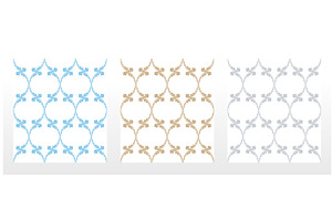 Set of flower geometric patterns., a Pattern Graphic by RODINA