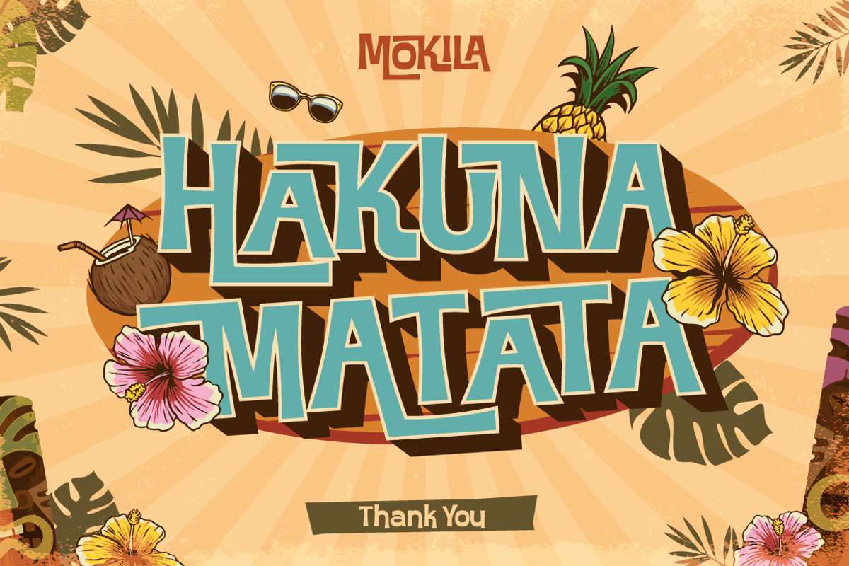 Mokila - Hawaiian Display Typeface, a Sans Serif Font by Burntilldead (Photo 12 of 12)