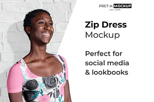Zip Dress Mockup