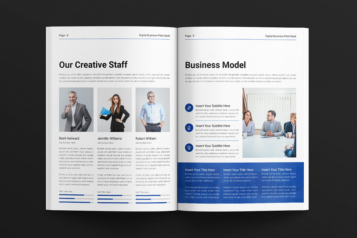 Digital Pitch Deck Template, a Brochure Template by E-Type (Photo 4 of 7)