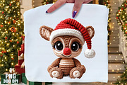 Yarn Crochet Christmas Reindeer PNG, an Illustration by Daily.Designs (Thumbnail 9 of 10)