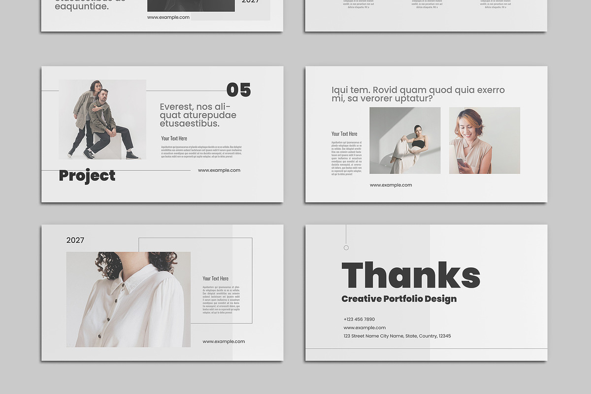 Portfolio Presentation Design, a Presentation Template by ClickPaint_Studio (Photo 5 of 6)