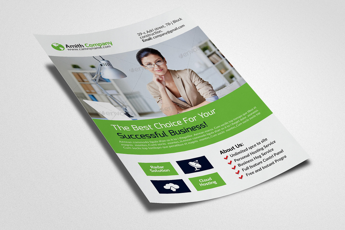 Business Flyer Psd Template, a Flyer Template by Psd Templates (Photo 2 of 3)