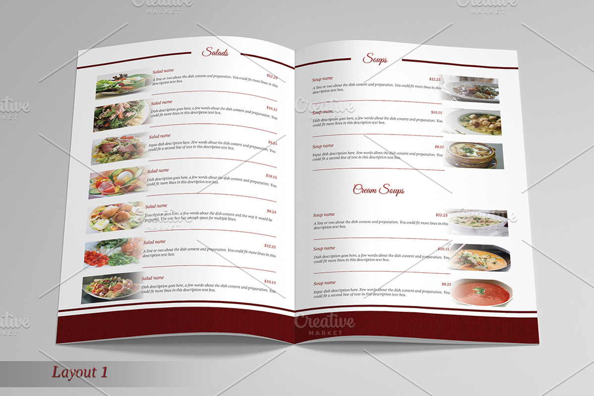 Restaurant Menu & Business Card, a Brochure Template by BettyDesign (Photo 2 of 9)