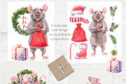 Mini Rats Watercolor Collection, an Illustration by Cat In Colour (Thumbnail 6 of 10)