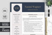 Resume Template / CV Template, a Resume Template by Klamp Studio (Thumbnail 2 of 9)