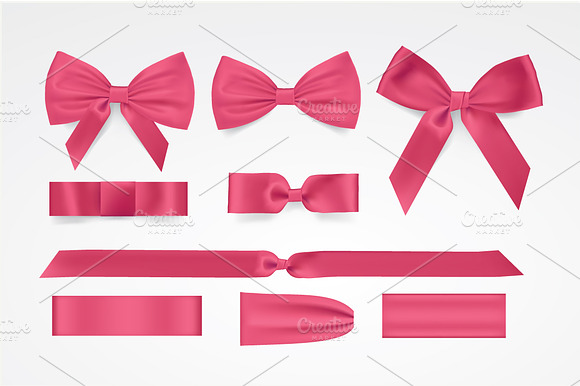 Vector Pink Bows