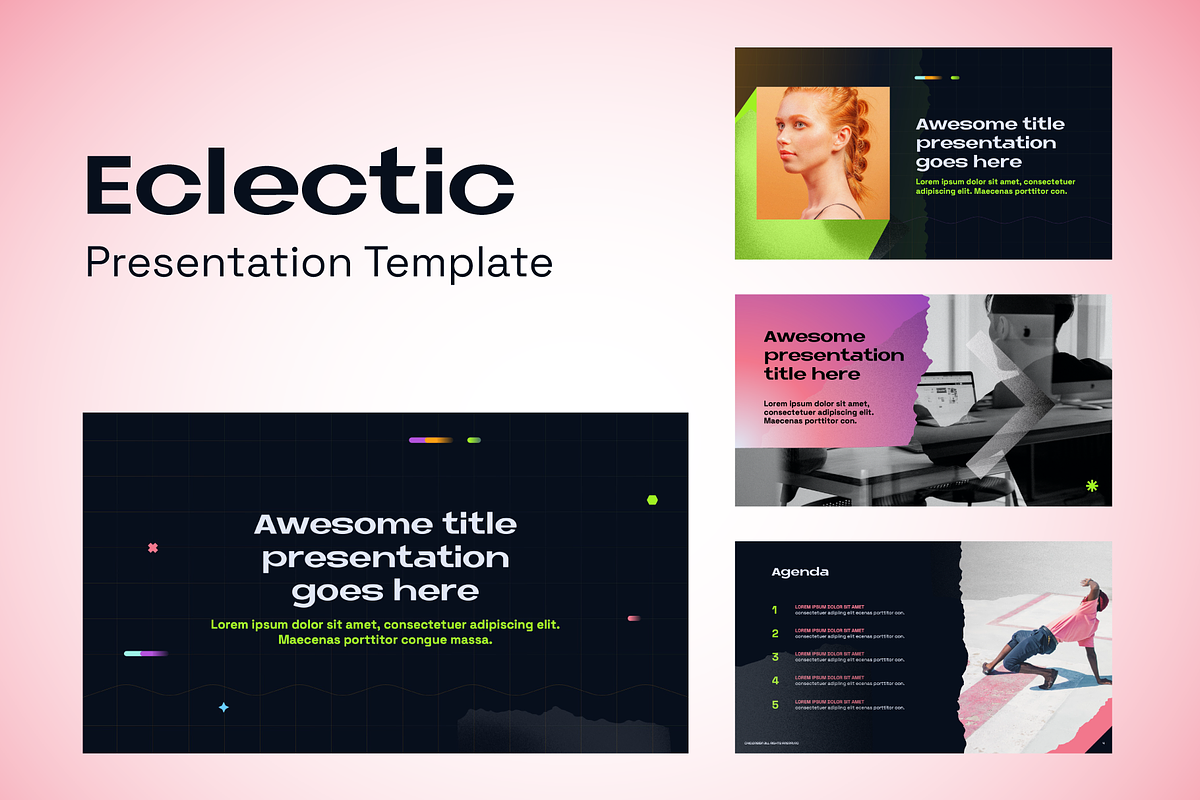 Eclectic Google Slides Template, a Presentation Template by chio.design - Khalay Chio (Photo 2 of 8)