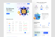 Cryptocurrency Landing Page, a Landing Page Template by helloshadhin (Thumbnail 1 of 2)