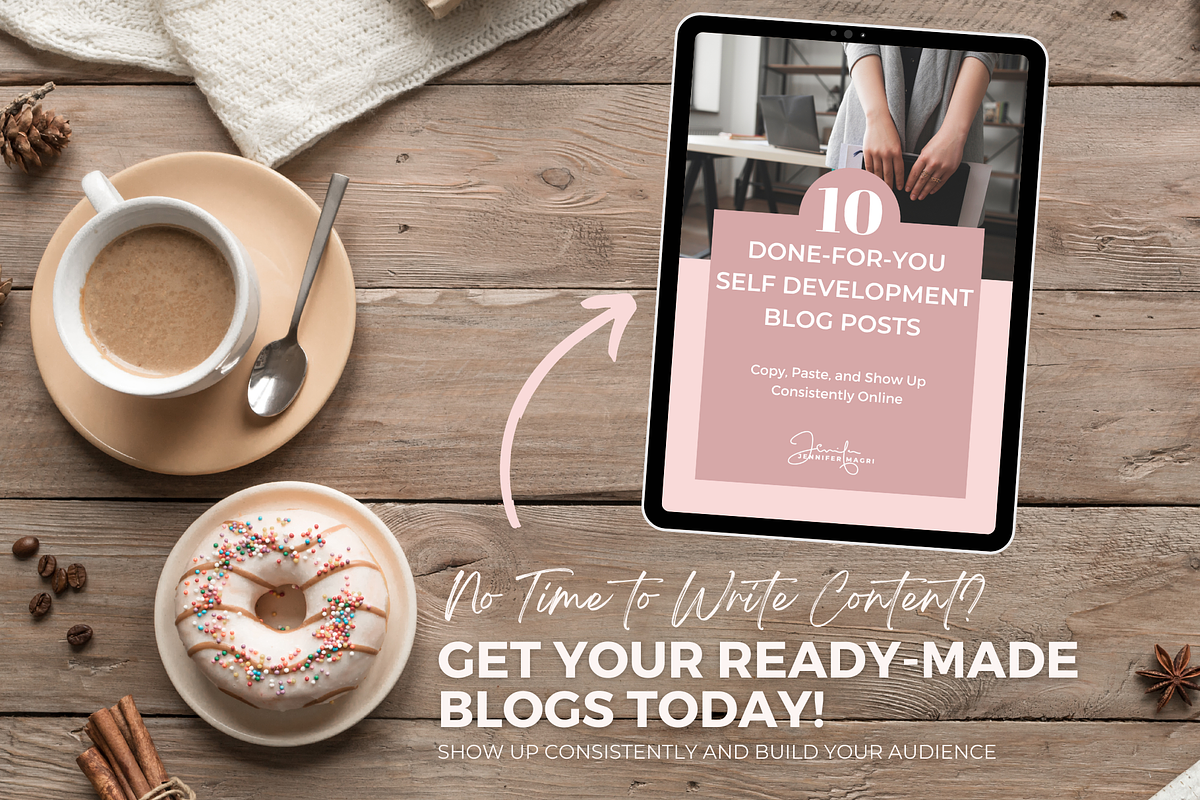 DFY SELF DEVELOPMENT BLOG POSTS, a Templates & Theme by Jennifer Magri Templates (Photo 8 of 8)