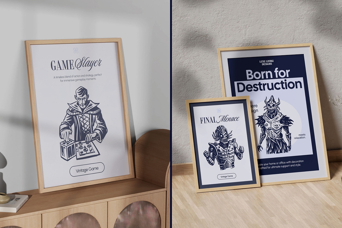 Vintage Game Illustration Set, a Technology Illustration by Prosymbols (Photo 3 of 8)