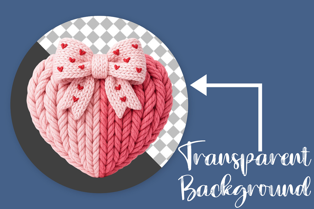 Coquette Coquette Bow Heart Knit PNG, an Illustration by Canvas Craft (Photo 2 of 7)