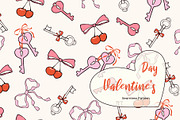 Whimsical Valentine Seamless Pattern, a Pattern Graphic by Groovy Arts (Thumbnail 1 of 5)