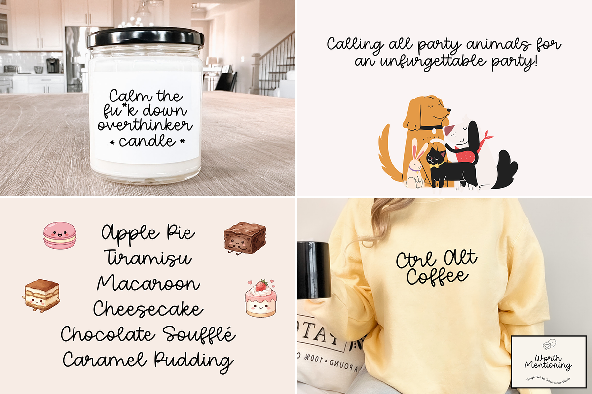 Cute & Cursive Font Bundle 3, a Script Font by Sofia Skoog (Photo 7 of 10)