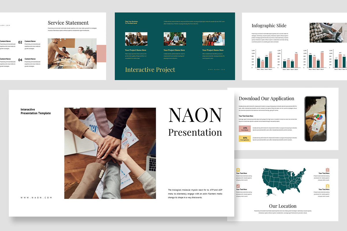 Naon Interactive Agency GoogleSlides, a Presentation Template by Punkl Camp (Photo 1 of 9)