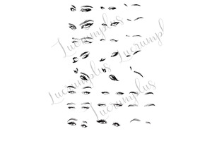 Eyes And Eyebrows Brushes Procreate