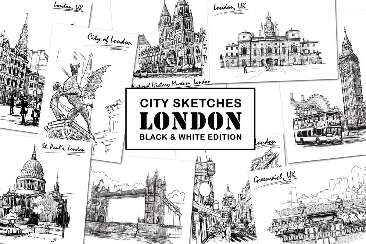 Sketching London - Ink Edition, a Person Illustration by AntonPix Studio (Photo 1 of 6)