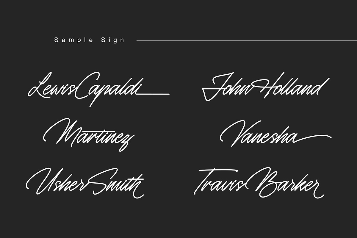 Monosign | Signature Typeface, a Script Font by Lemonthe (Photo 4 of 10)