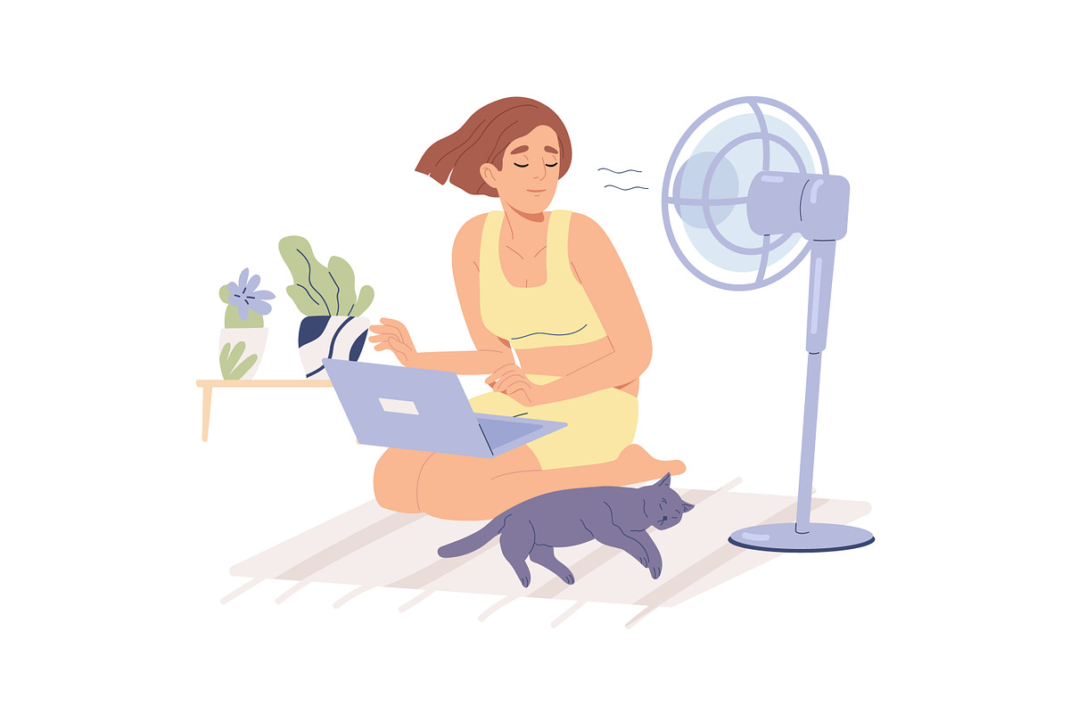 People working in heat set, a Person Illustration by Good Studio (Photo 7 of 7)