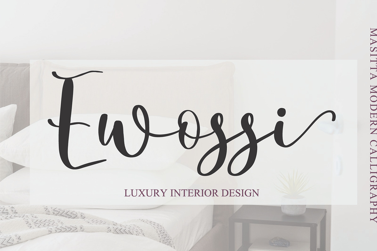 Masitta | Calligraphy Font, a Script Font by Yuby Creative (Photo 2 of 6)