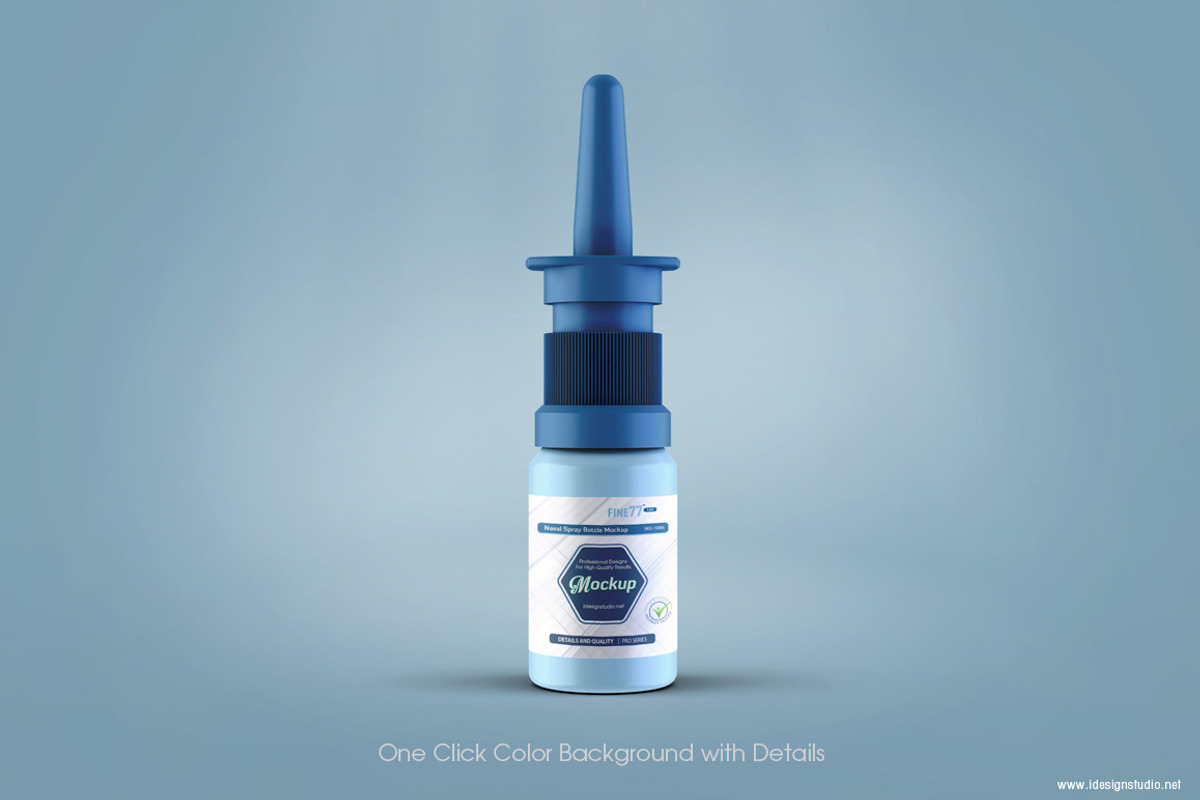 Nasal Spray Bottle Mockup, a Packaging Mockup by idesignstudio (Photo 5 of 6)