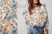 Watercolor Summer Garden Blooms, a Pattern Graphic by SirenaArt (Thumbnail 7 of 13)