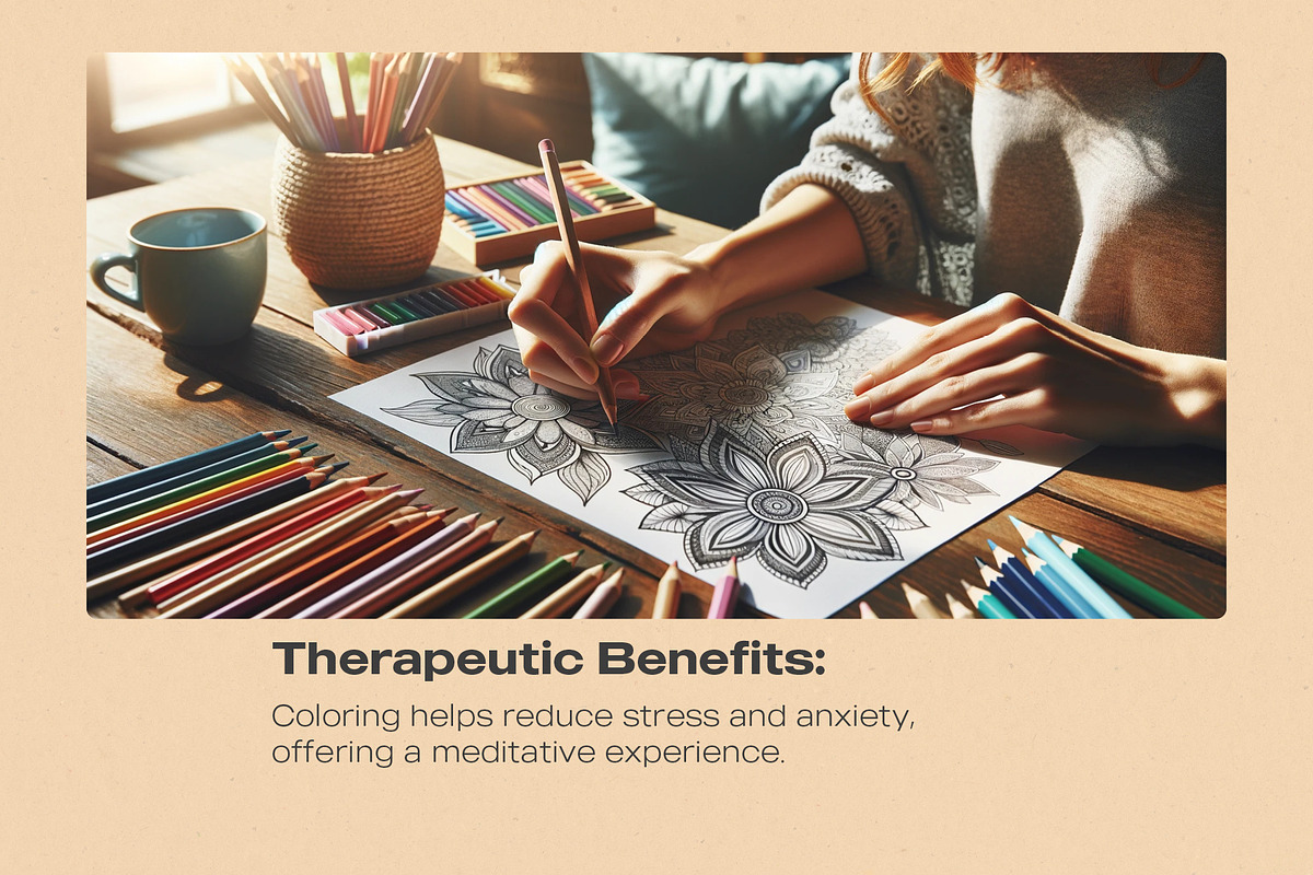 Stress Relief Coloring Pages BUNDLE, an Illustration by Pix Cafe (Photo 10 of 13)