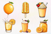 Watercolor Oranges Clipart Sublimati, an Illustration by CreationArt (Thumbnail 3 of 5)