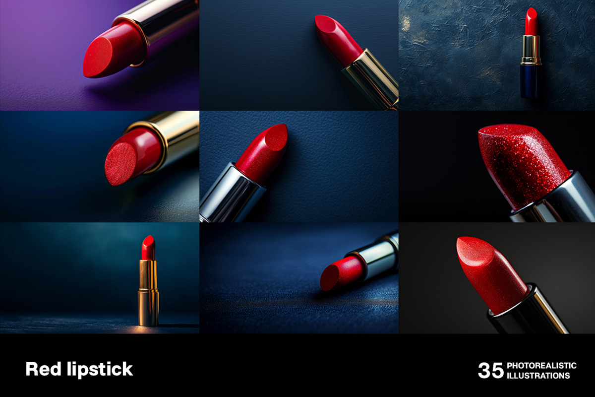 Red lipstick. 35 images, a Beauty & Fashion Photo by Handmadefont (Photo 6 of 10)