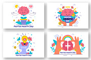 11 Mental Health Day Illustration, a Healthcare Illustration by denayunebgt (Thumbnail 3 of 5)