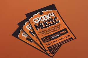 Modern Halloween Music Party Flyer