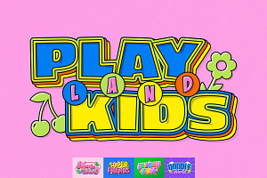 Playful Kidcore Colorful Text Effect