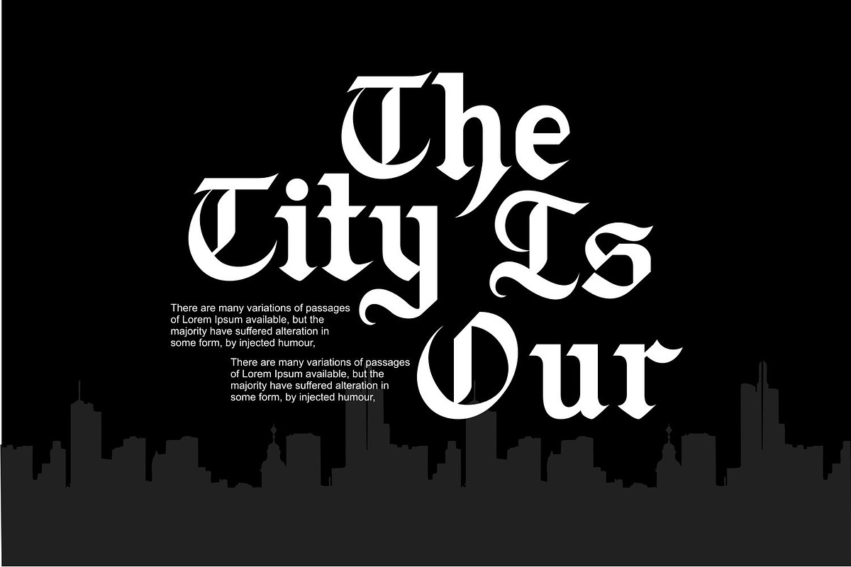 Blitch Modern Blackletter Tattoo, a Blackletter Font by WhymoreArt (Photo 4 of 12)