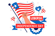 10 Liberia Independence Day Vector, a Seasonal Illustration by denayunebgt (Thumbnail 4 of 4)